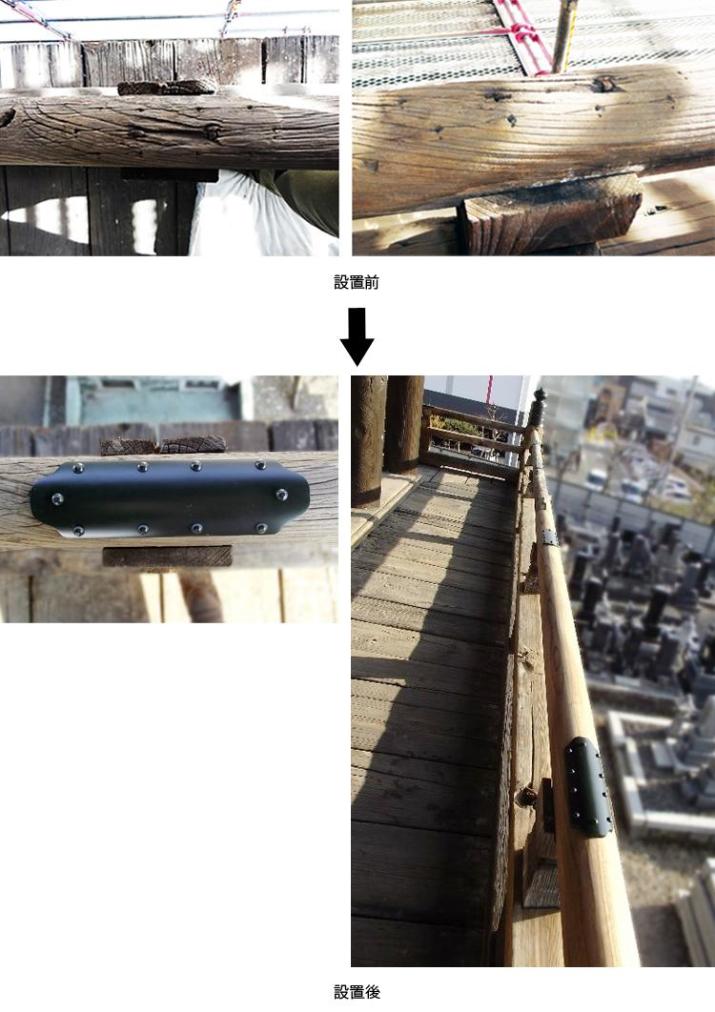 笹金具の痕跡