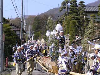 沙田神社御柱の写真