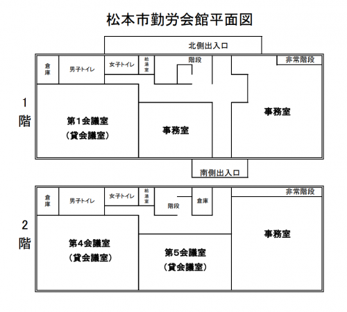 勤労会館平面図