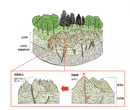 噴湯丘のメカニズム