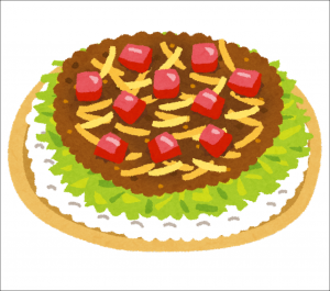 タコライスのイラスト