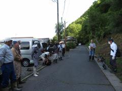 平瀬古城会設立と平瀬城跡整備活動の様子の画像1