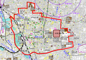 中心市街地図