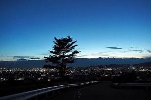 アルプスと夜景
