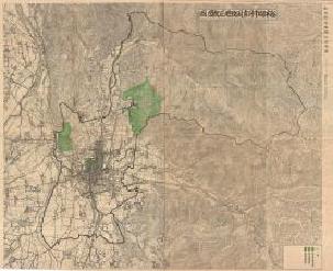 風致地区配置図（昭和15年）の画像