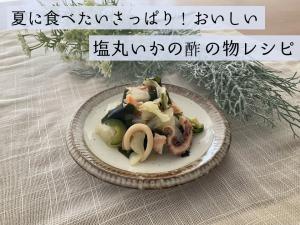 塩丸いかの酢の物のレシピ