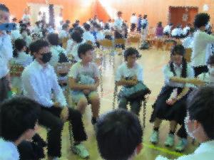 中学校の行事に参加